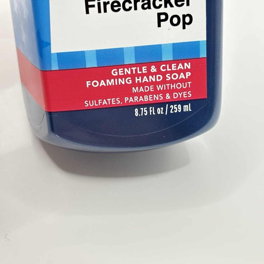 Foaming Hand Soap Firecracker Pop 8.75 oz Bath And Body Works Blue Cherry Summer - Picture 5 of 12